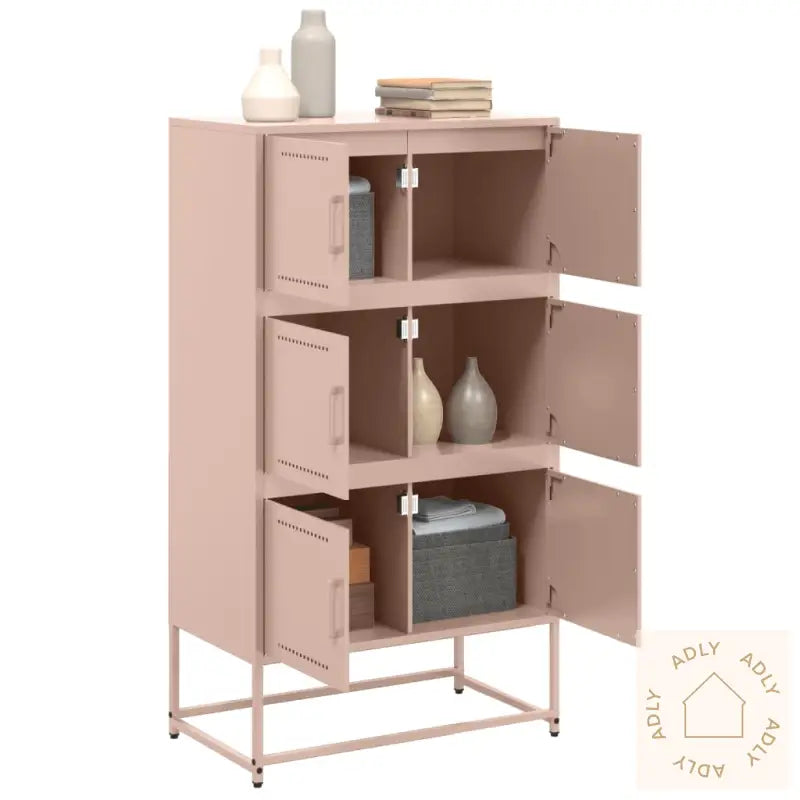 Skjenk Rosa 68,5X38,5X123,5 Cm Stål