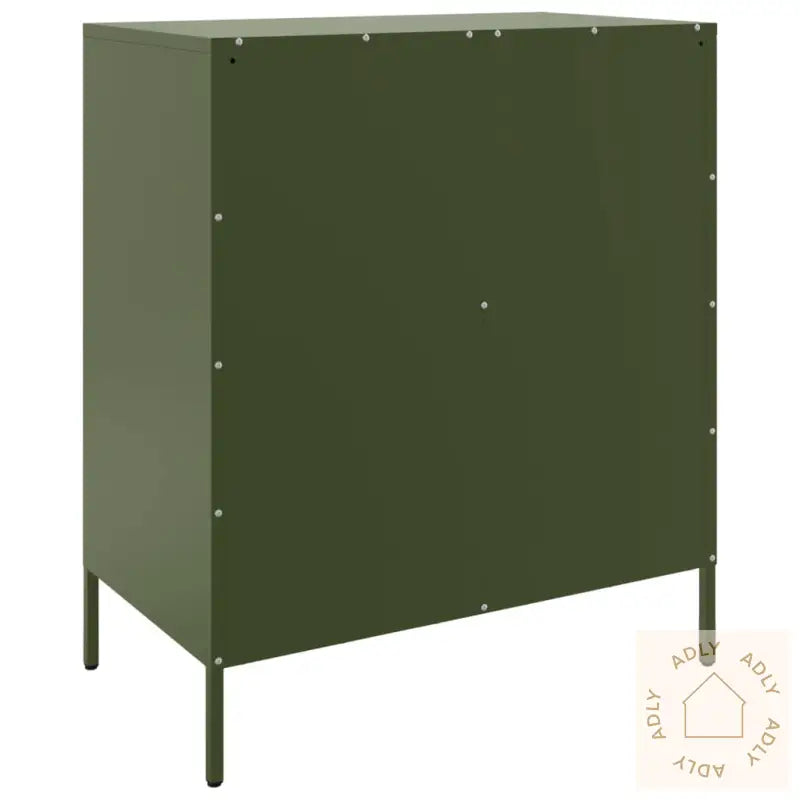 Skjenk Olivengrønn 68X39X79 Cm Stål