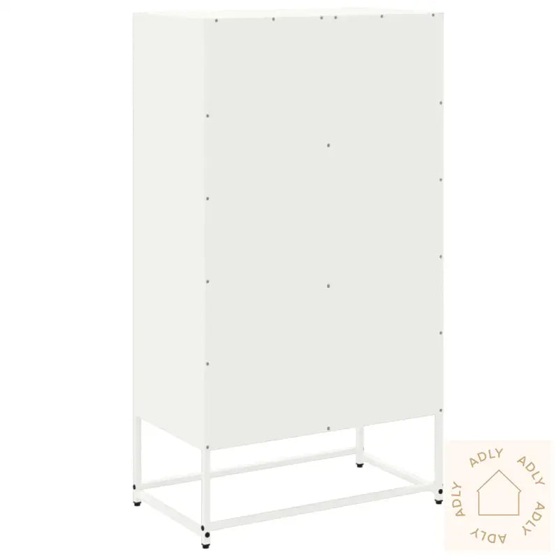 Skjenk Hvit 68,5X38,5X123,5 Cm Stål