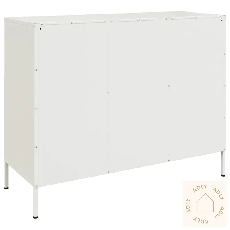 Skjenk Hvit 100,5X39X79 Cm Stål