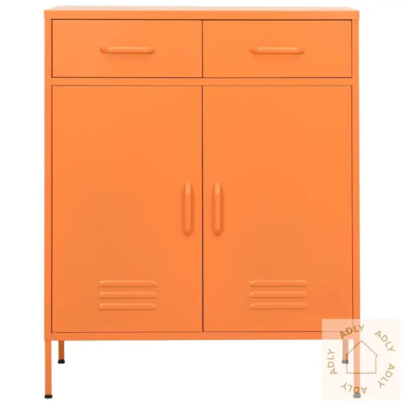 Oppbevaringsskap Oransje 80X35X101,5 Cm Stål