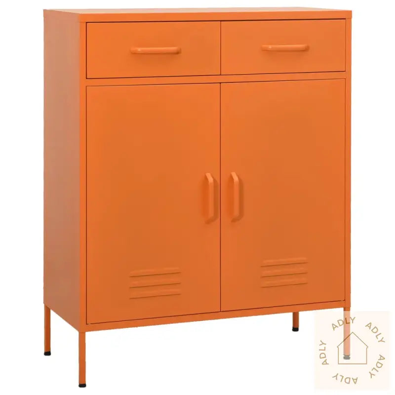 Oppbevaringsskap Oransje 80X35X101,5 Cm Stål