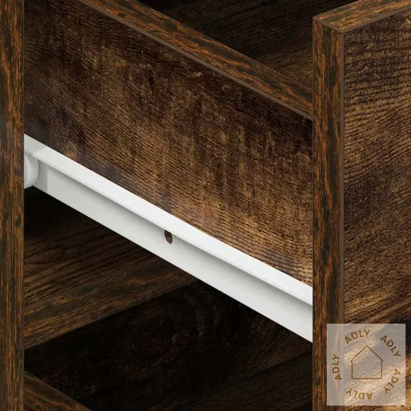 Sideboard Røkt Eik Konstruert Tre 120 X 36 X 69 Cm Sideboard