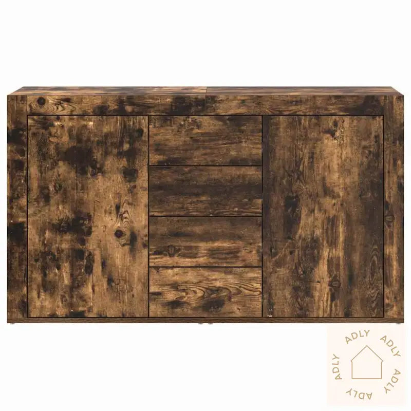Sideboard Røkt Eik Konstruert Tre 120 X 36 X 69 Cm Sideboard