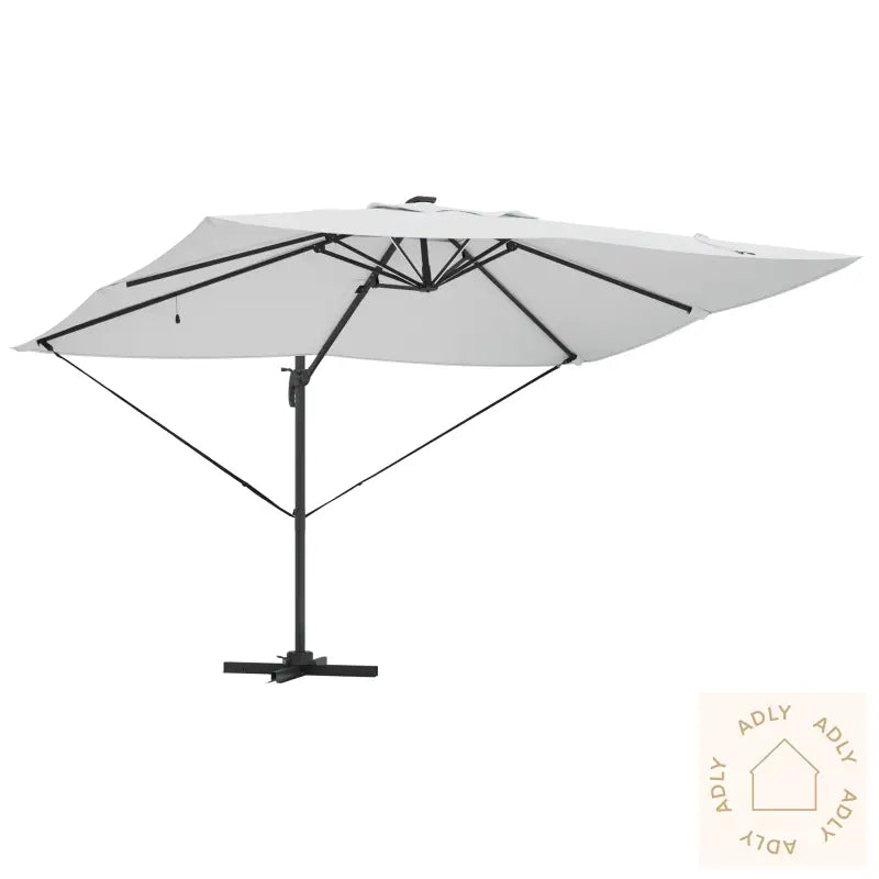 Cantilever Roma-Parasol Med Led-Er Sand 352X251X265 Cm Aluminium