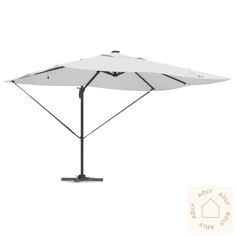 Cantilever Roma-Parasol Med Led-Er Sand 352X251X265 Cm Aluminium
