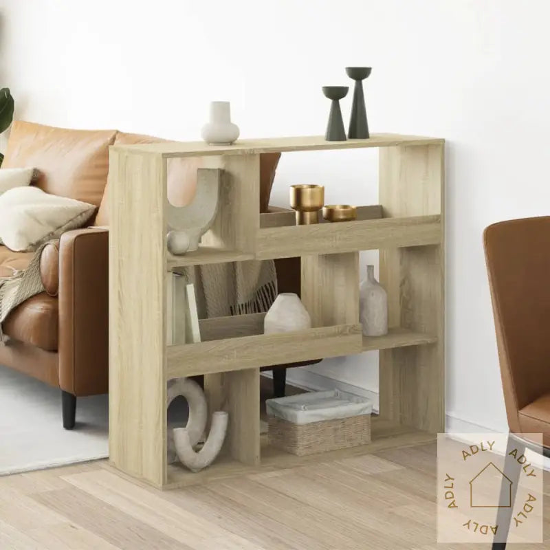 Romdeler Sonoma Eik 100X33X94,5 Cm Konstruert Tre