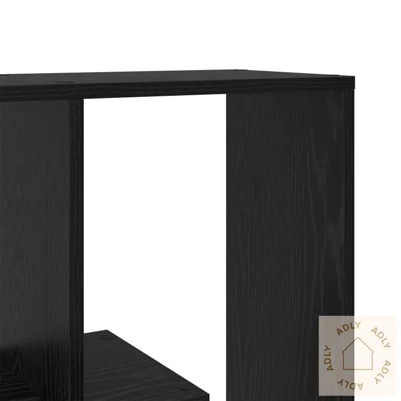 Romdeler Bokhylle Svart Eik 67X25X161.5 Cm Konstruert Tre