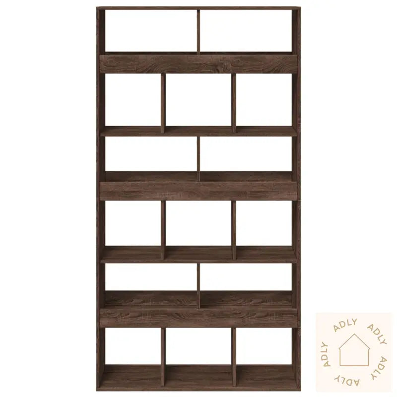 Romdeler Brun Eik 100X33X187,5 Cm Konstruert Tre