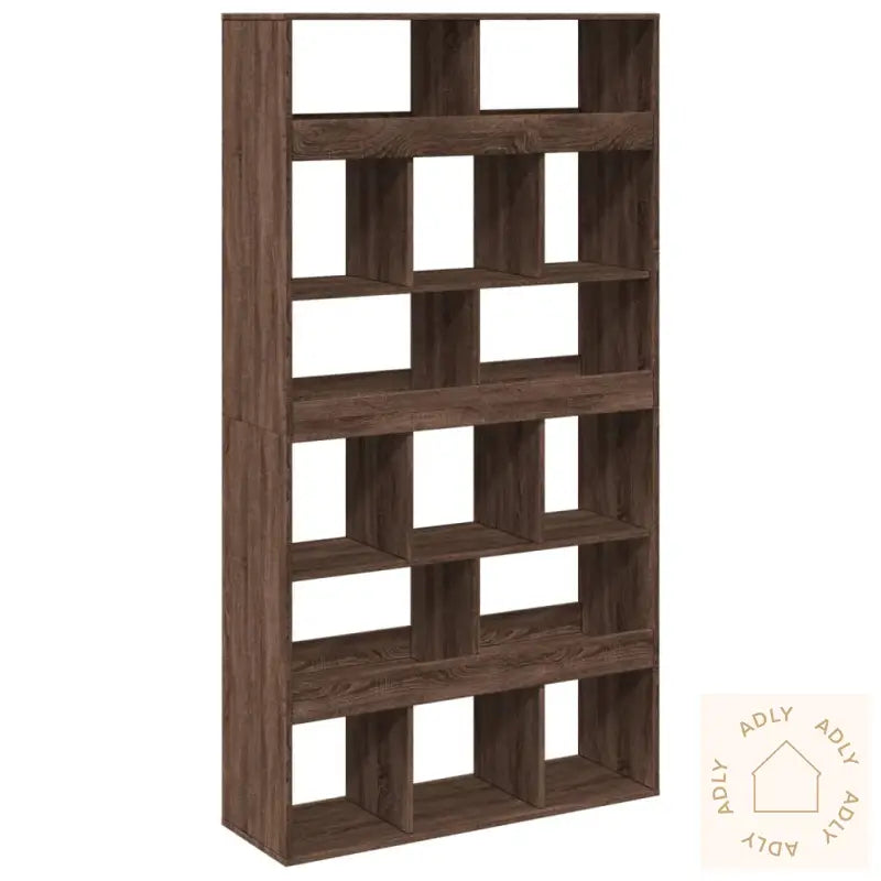 Romdeler Brun Eik 100X33X187,5 Cm Konstruert Tre