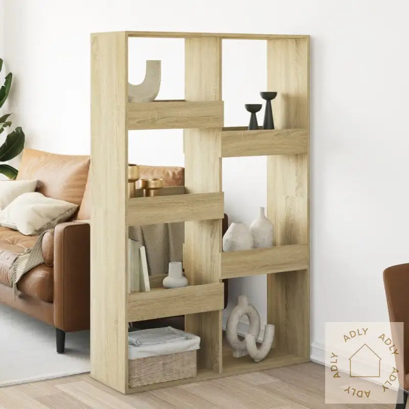 Romdeler Sonoma Eik 100X33X155,5 Cm Konstruert Tre