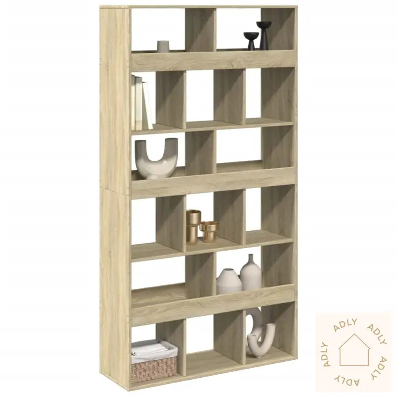 Romdeler Sonoma Eik 100X33X187,5 Cm Konstruert Tre