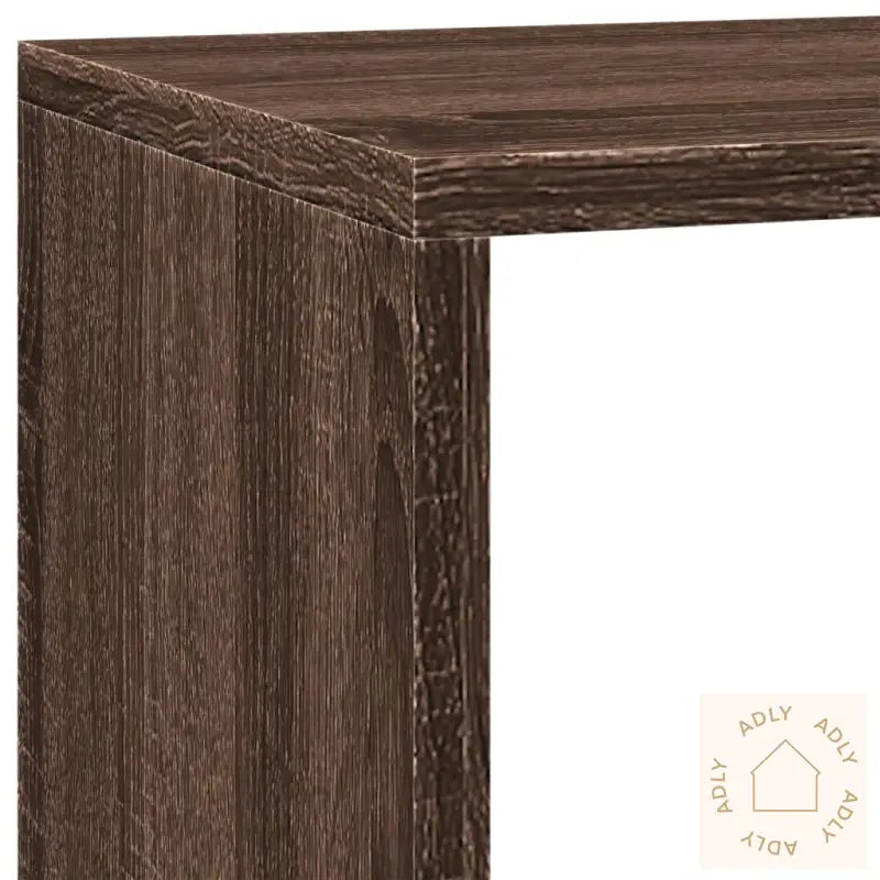 Bokhylle 3 Etasjer Brun Eik 137,5X29X103,5 Cm Konstruert Tre