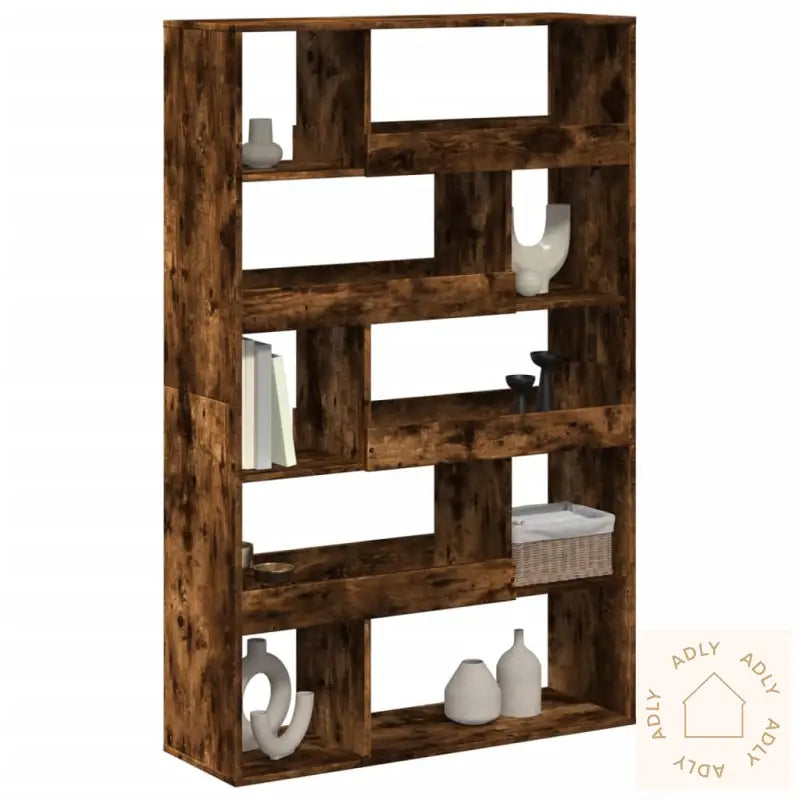 Romdeler Røkt Eik 100X33X156,5 Cm Konstruert Tre