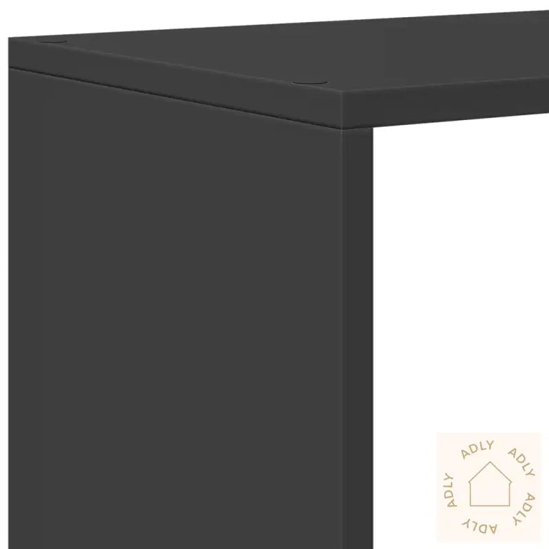 Bokhylle 4 Etasjer Svart 131,5X29X131,5 Cm Konstruert Tre