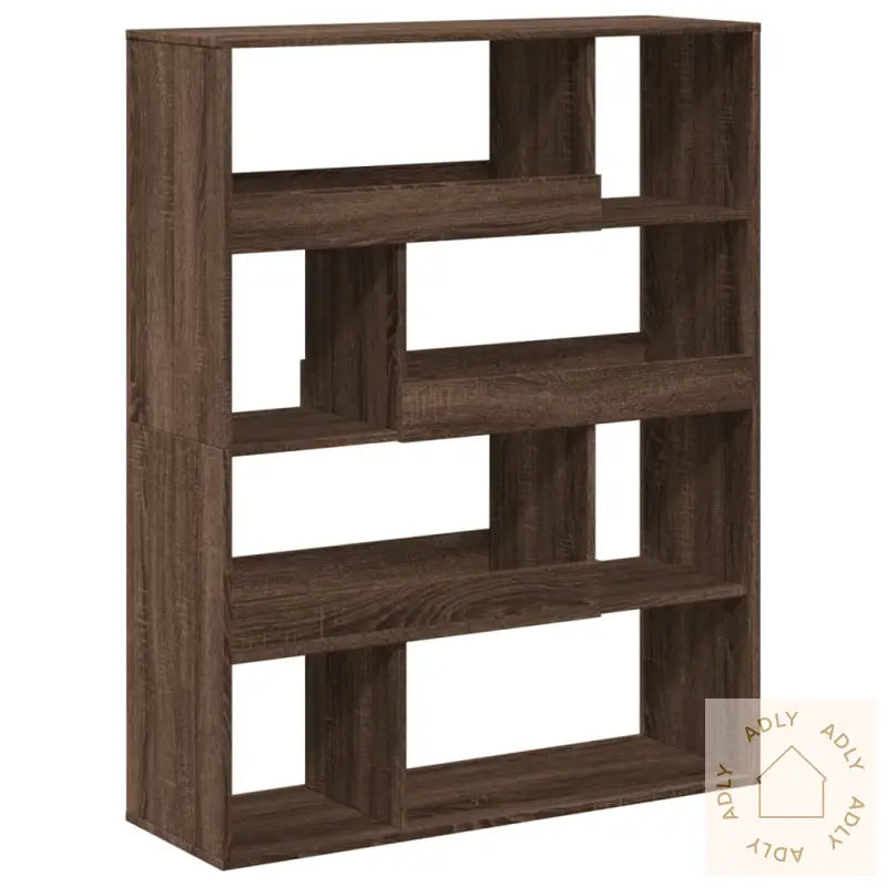 Romdeler Brun Eik 100X33X125,5 Cm Konstruert Tre