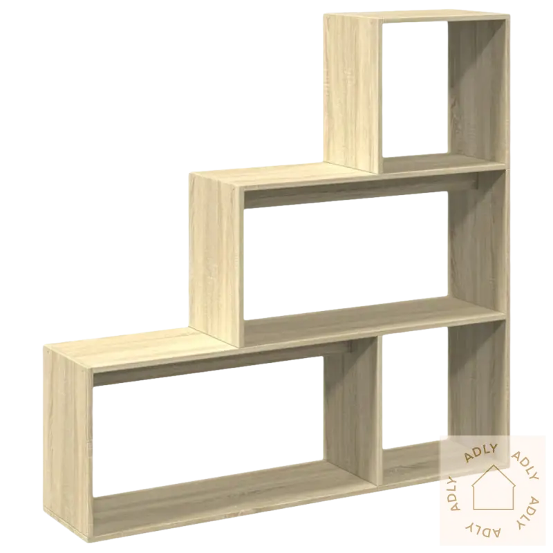 Wooden staircase bookshelf i Sonoma Eik perfekt som møbler til hjemmet
