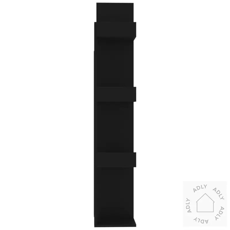Bokhylle Svart 48X25,5X140 Cm Konstruert Tre