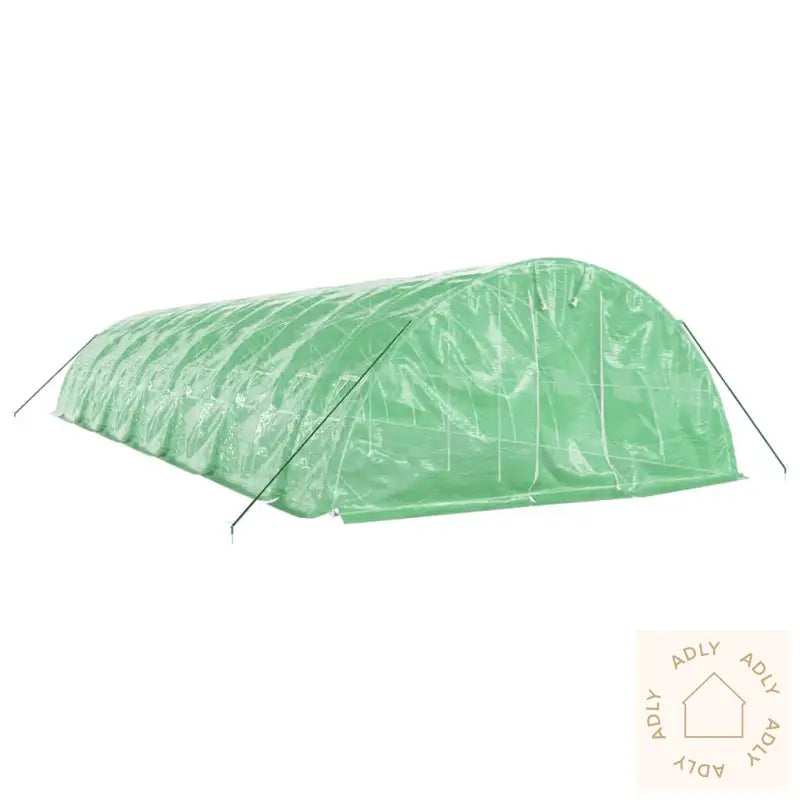 Drivhus Med Stålramme Grønn 70 M² 14X5X2,3 M