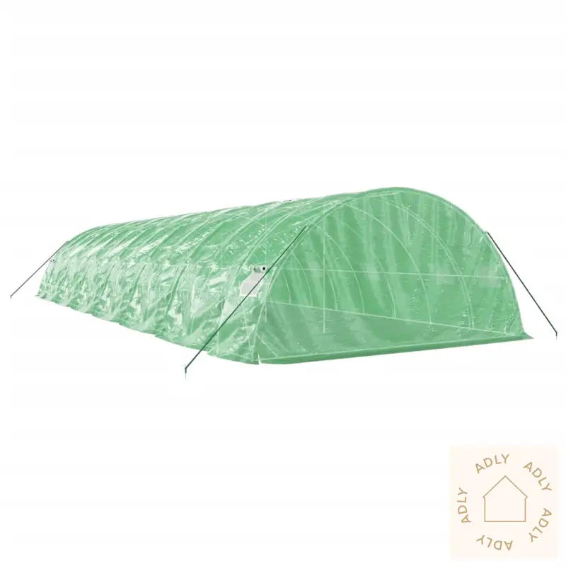 Drivhus Med Stålramme Grønn 70 M² 14X5X2,3 M