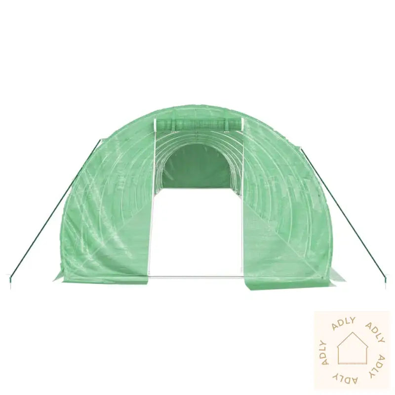 Drivhus Med Stålramme Grønn 42 M² 14X3X2 M