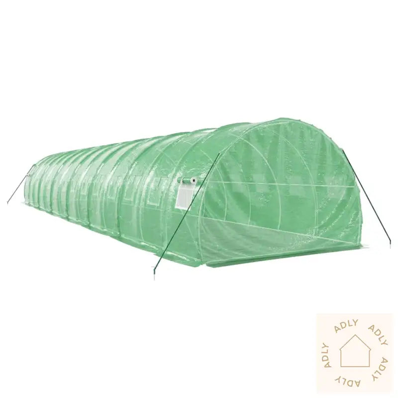 Drivhus Med Stålramme Grønn 42 M² 14X3X2 M