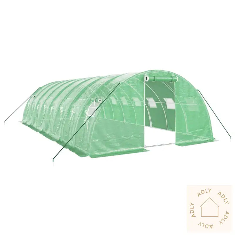Drivhus Med Stålramme Grønn 32 M² 8X4X2 M