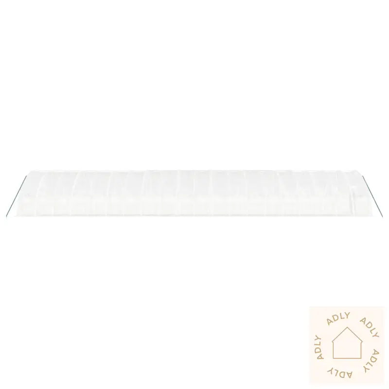 Drivhus Med Stålramme Hvit 120 M² 20X6X2,85 M