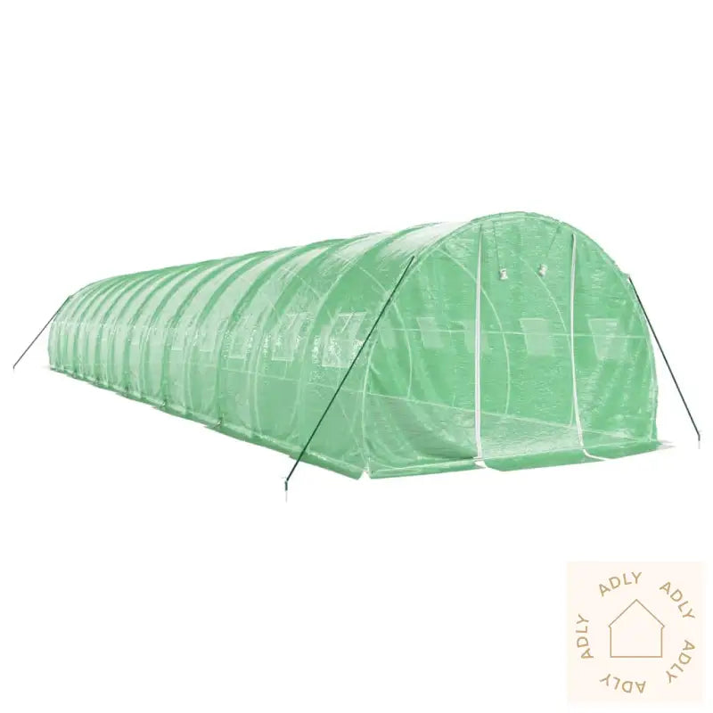 Drivhus Med Stålramme Grønn 42 M² 14X3X2 M