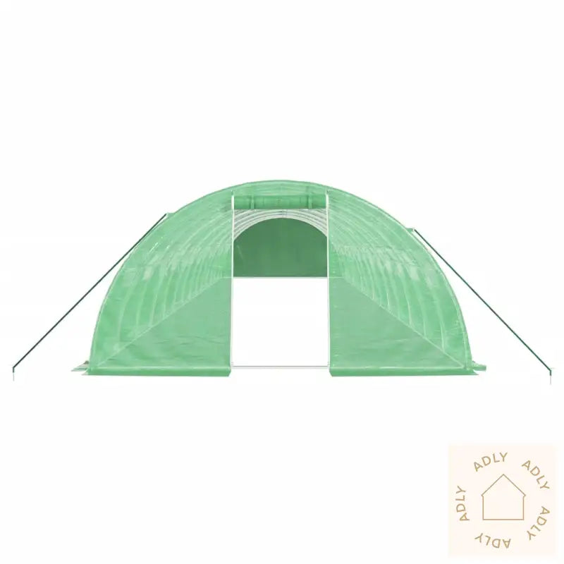 Drivhus Med Stålramme Grønn 56 M² 14X4X2 M