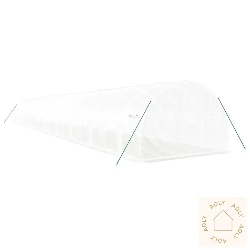 Drivhus Med Stålramme Hvit 60 M² 20X3X2 M