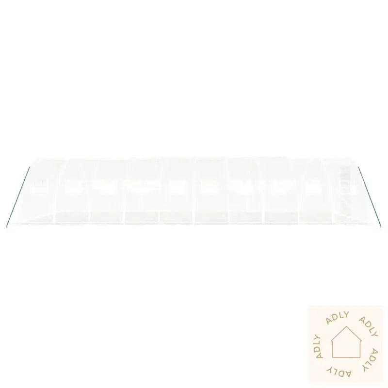 Drivhus Med Stålramme Hvit 40 M² 10X4X2 M