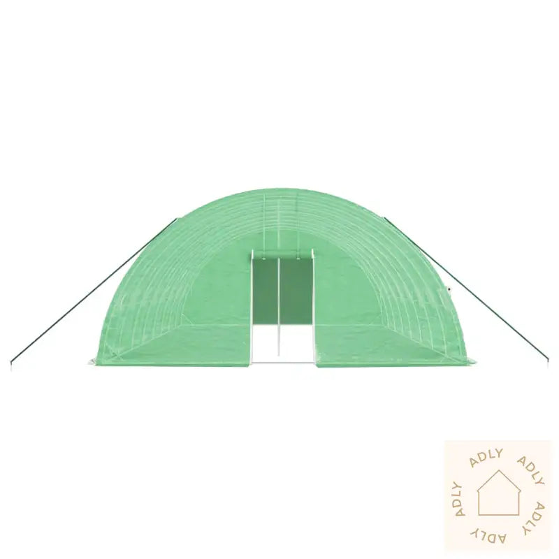 Drivhus Med Stålramme Grønn 48 M² 8X6X2,85 M