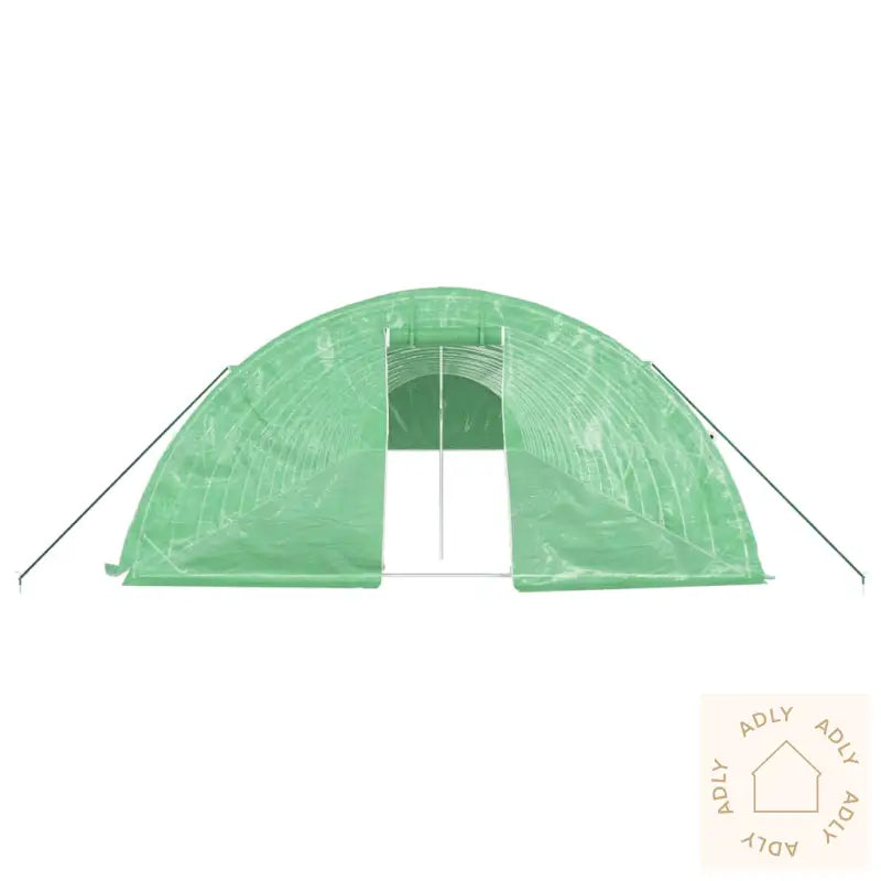 Drivhus Med Stålramme Grønn 100 M² 20X5X2,3 M