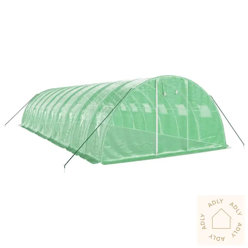 Drivhus Med Stålramme Grønn 40 M² 10X4X2 M