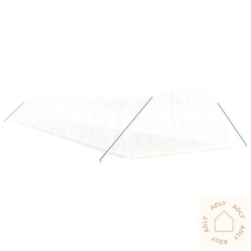 Drivhus Med Stålramme Hvit 80 M² 20X4X2 M