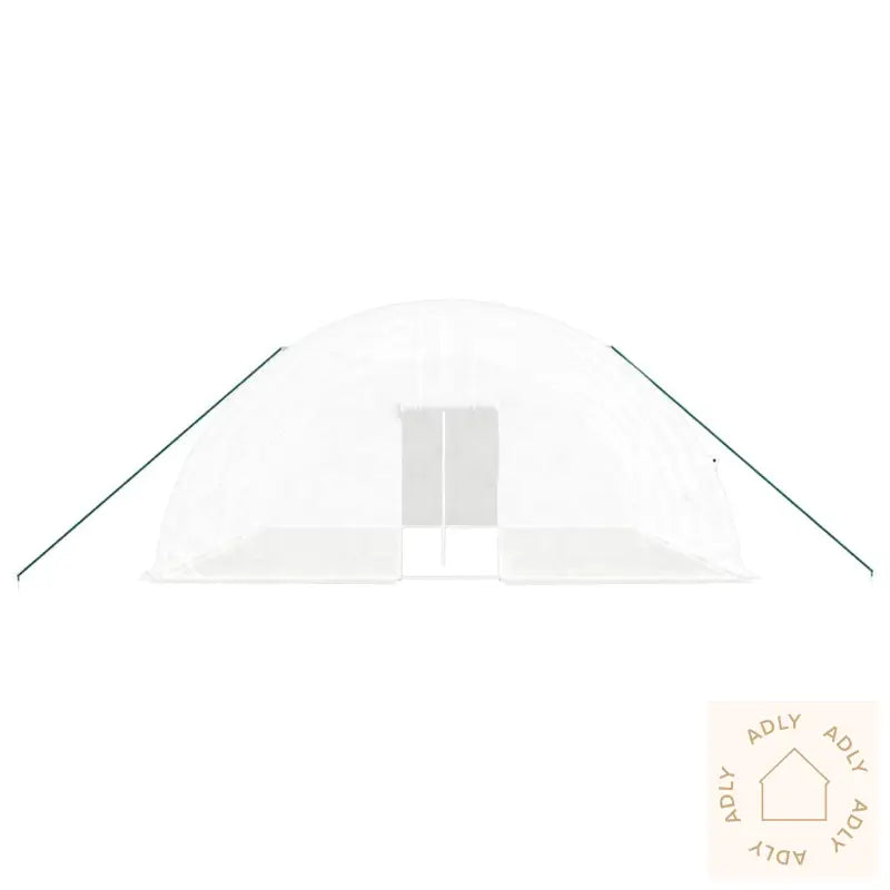 Drivhus Med Stålramme Hvit 36 M² 6X6X2,85 M
