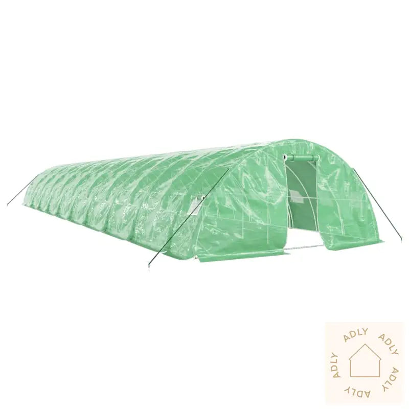 Drivhus Med Stålramme Grønn 100 M² 20X5X2,3 M