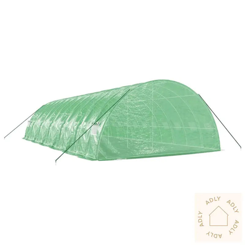 Drivhus Med Stålramme Grønn 72 M² 12X6X2,85 M