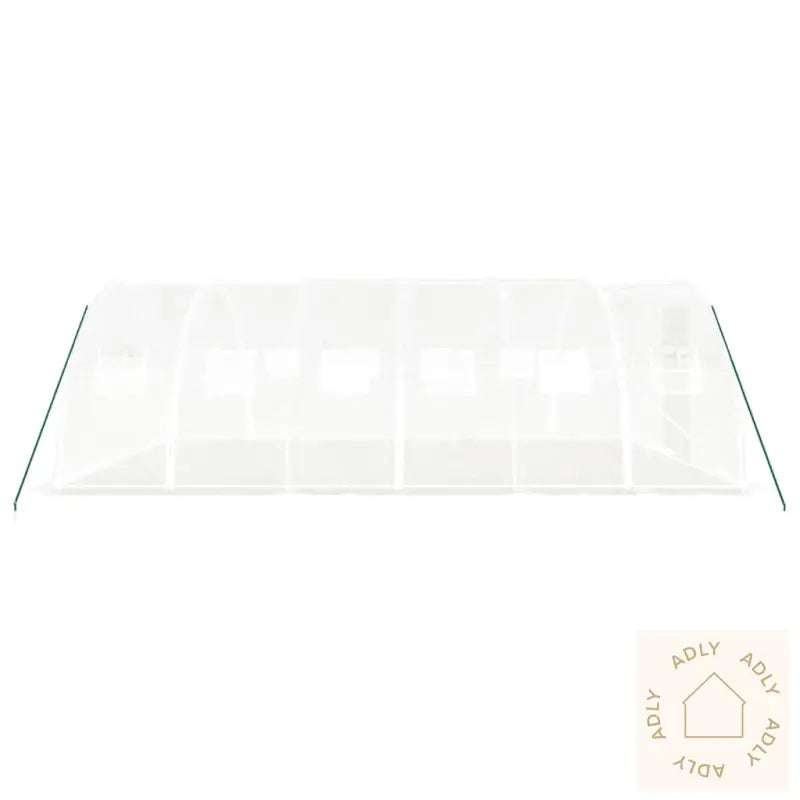 Drivhus Med Stålramme Hvit 24 M² 6X4X2 M