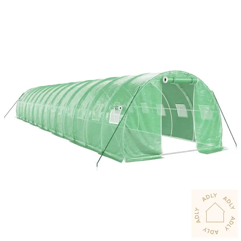 Drivhus Med Stålramme Grønn 42 M² 14X3X2 M