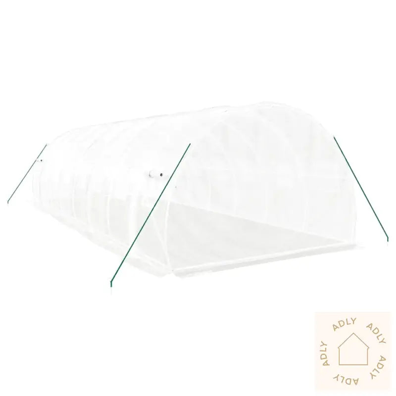 Drivhus Med Stålramme Hvit 24 M² 8X3X2 M