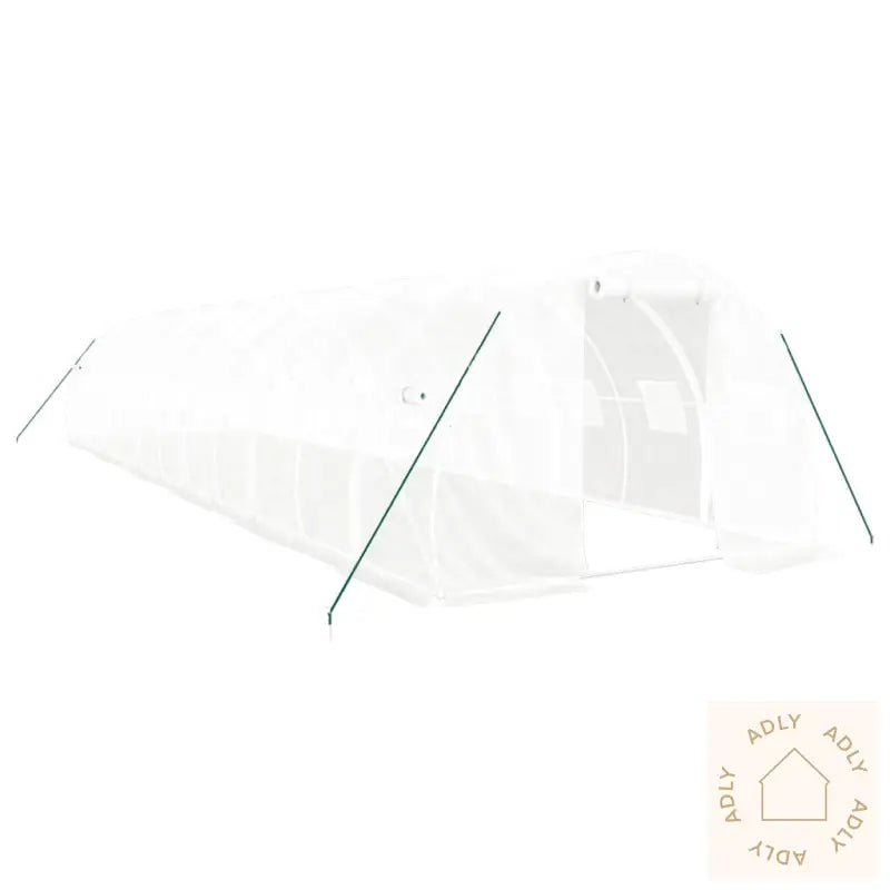 Drivhus Med Stålramme Hvit 36 M² 12X3X2 M