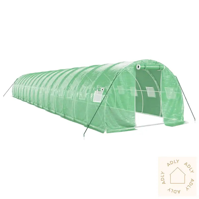 Drivhus Med Stålramme Grønn 48 M² 16X3X2 M