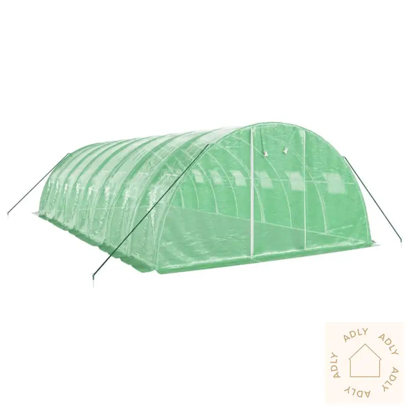 Drivhus Med Stålramme Grønn 32 M² 8X4X2 M