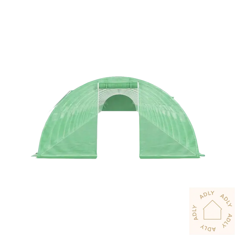 Greenhouse tunnel med åpen inngang for plantene dine i ditt romslige drivhus