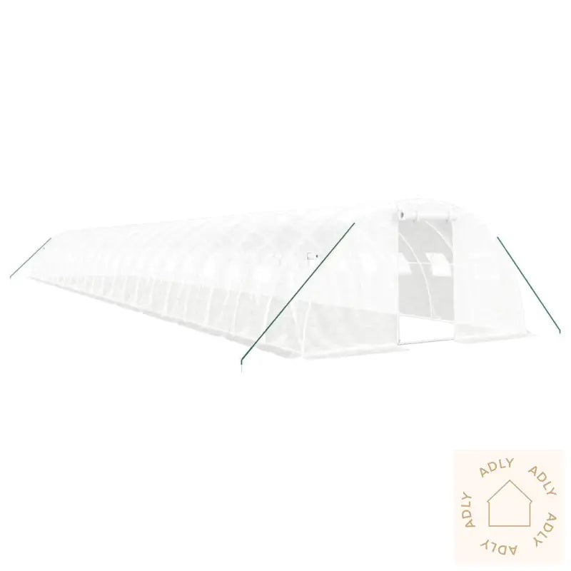 Drivhus Med Stålramme Hvit 88 M² 22X4X2 M
