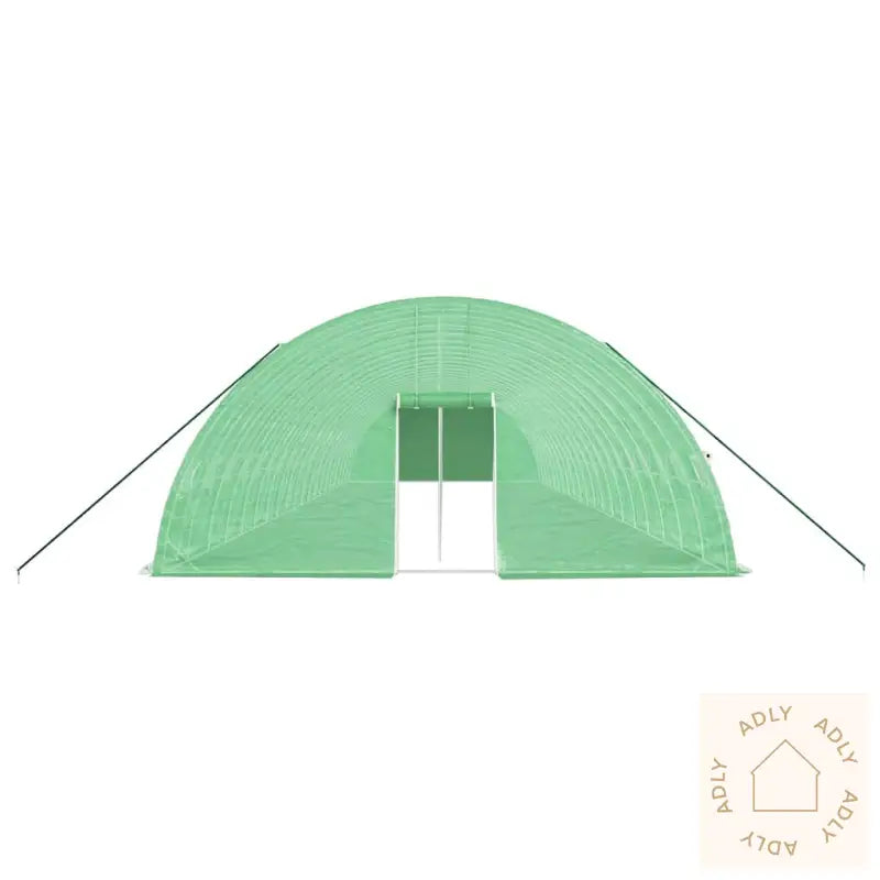 Drivhus Med Stålramme Grønn 120 M² 20X6X2,85 M