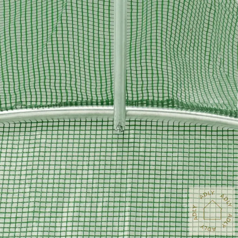 Greenhouse ramme med netting i galvanisert stål for plantene dine, romslig drivhus