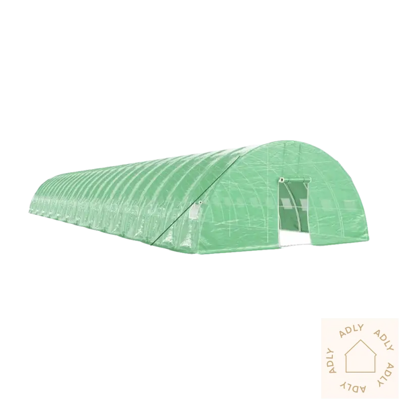 Greenhouse tunnel tent med slitesterkt PE-deksel for plantene dine, romslig drivhus känns bra
